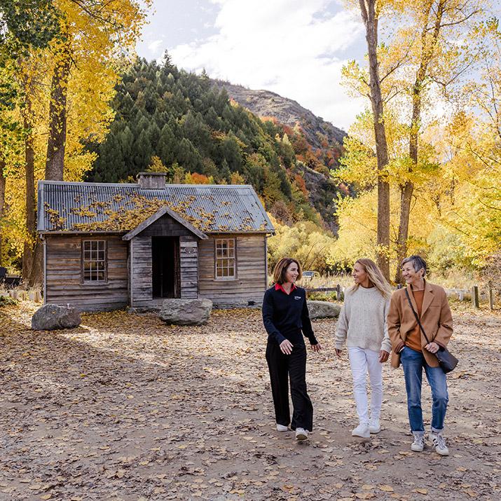 Travelers on a guided excursion with AAT Kings