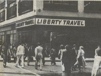 1950s Liberty Travel storefront